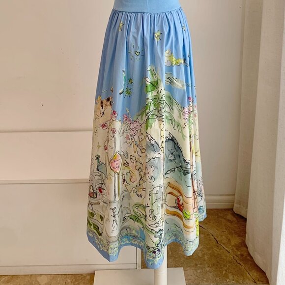 Alemais Anouk Sky Blue Mid-Length Dress - Picture 13 of 16